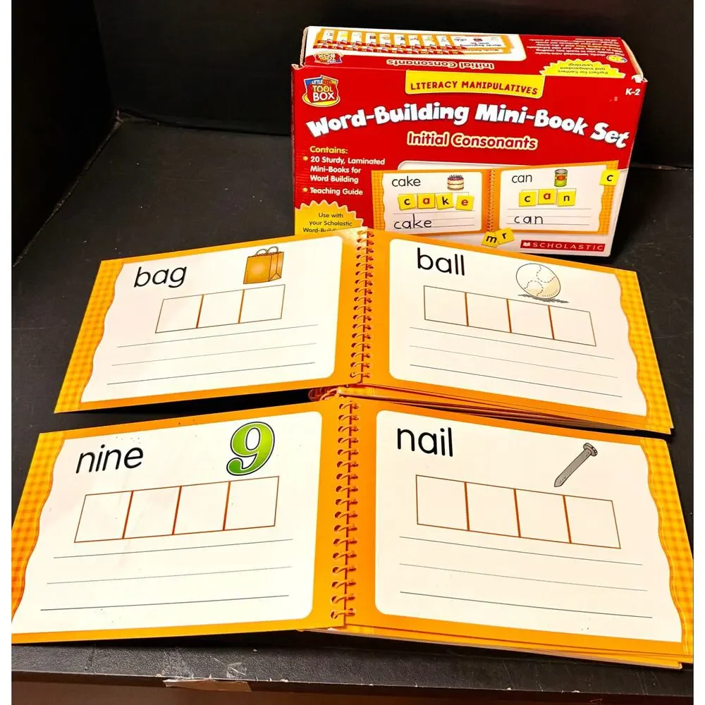 Scholastic Little Red Tool Box Word-Building Mini-Book Set: Initial Consonants